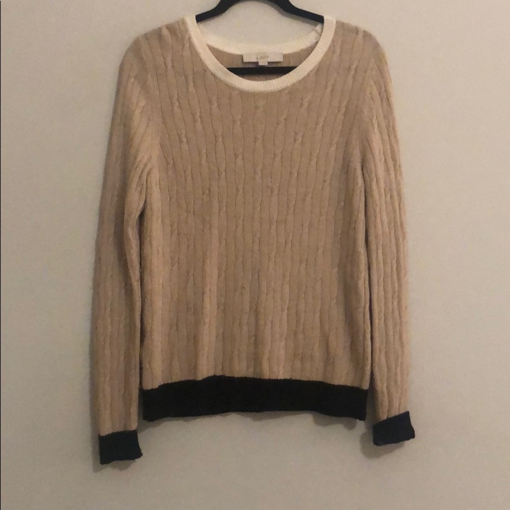 Cable-knit sweater